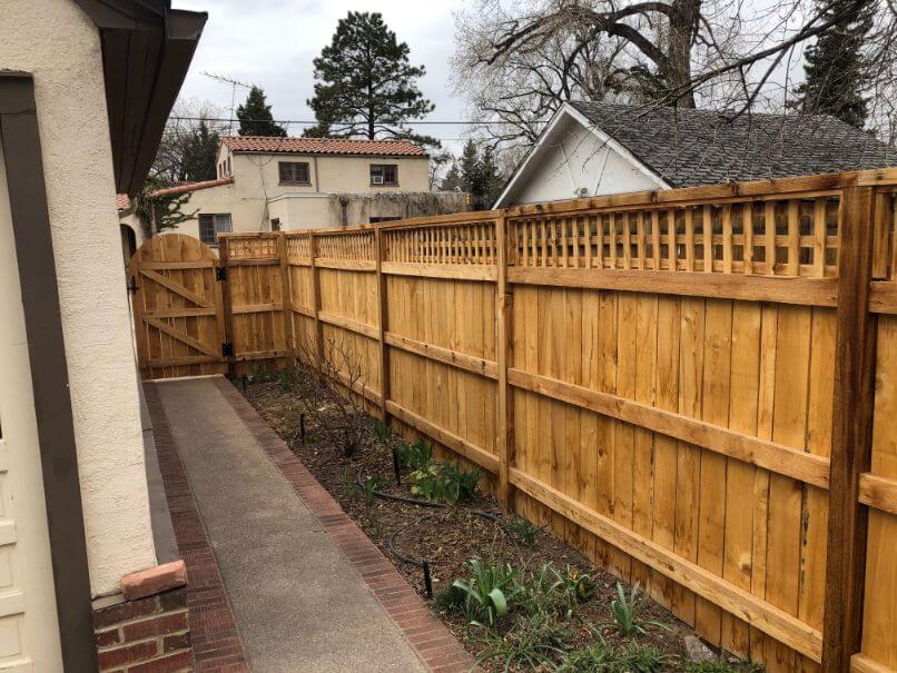 Greeley Fence Company - picture of a wood fence