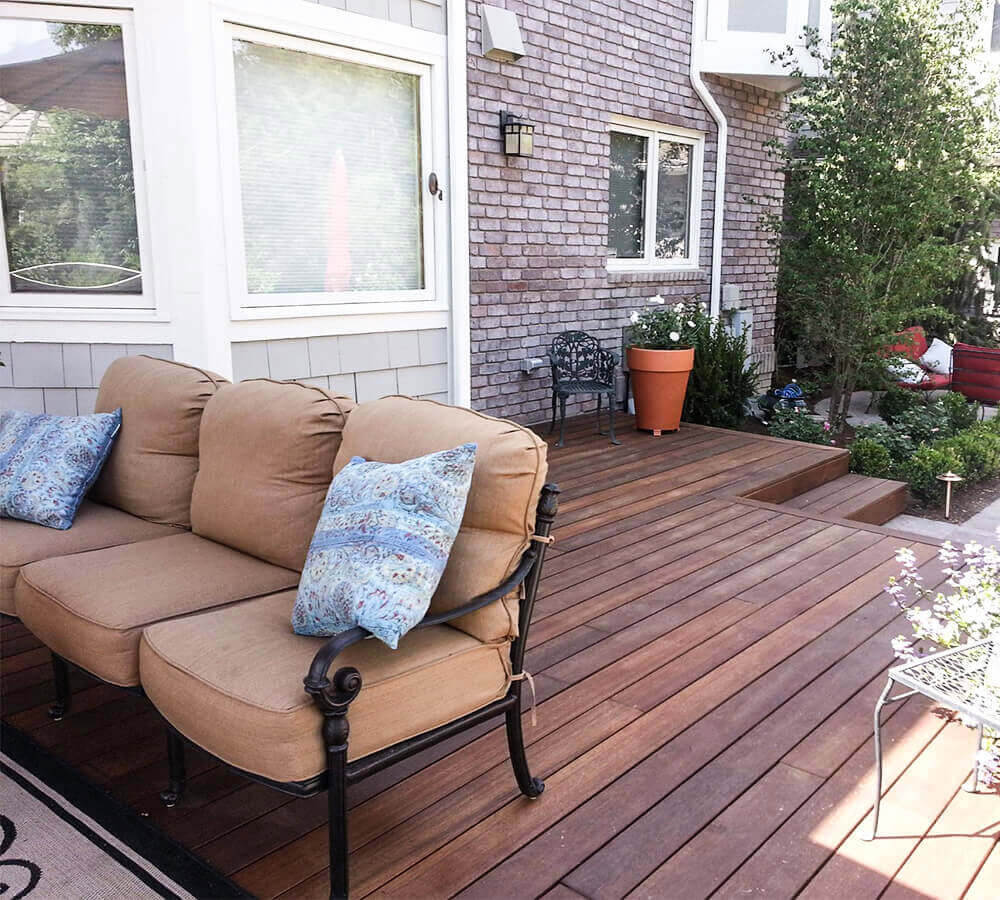Natural hardwood deck - Patio Contractors Greeley