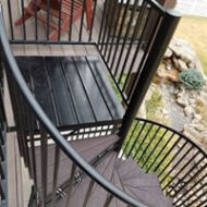 Rocky Mountain Fence and Decks spiral staircases 3