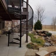 Rocky Mountain Fence and Decks spiral staircases 6